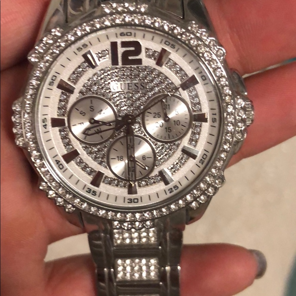 Guess silver watch